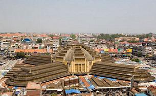 Central Market in phnom penh, cambodia travel, cambodia tours
